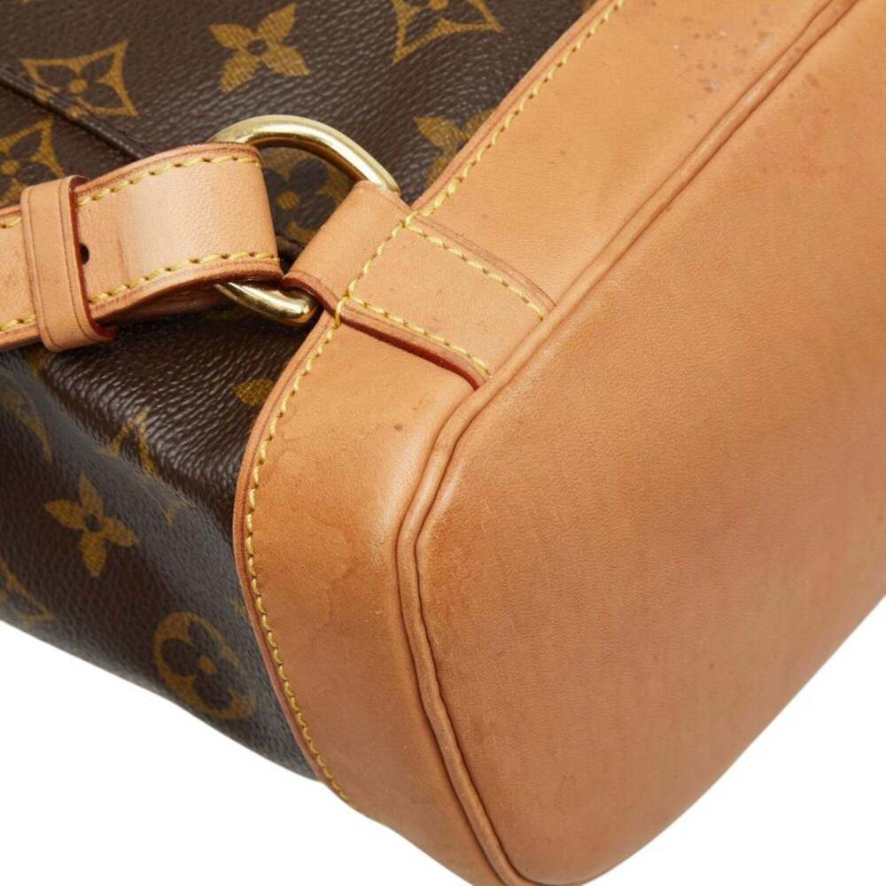 LOUIS VUITTON Brown Monogram Leather Backpack - Picture 7 of 12